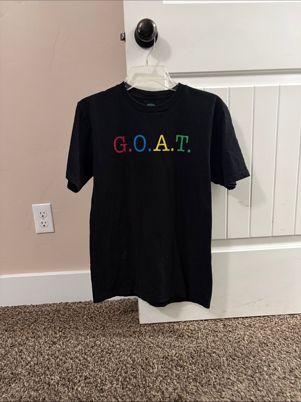 G.O.A.T. Black Short Sleeve Kids Tee